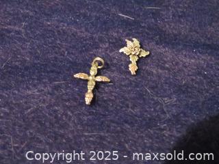 MaxSold Auction: ** 2 Tri-Color Gold Black Hills Gold Crosses** - Colorado Springs (Colorado, USA) SELLER MANAGED Estate Sale Online Auction - Mcnichols Court (CONDO)                  