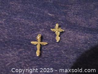 MaxSold Auction: ** 2 Tri-Color Gold Black Hills Gold Crosses** - Colorado Springs (Colorado, USA) SELLER MANAGED Estate Sale Online Auction - Mcnichols Court (CONDO)                  