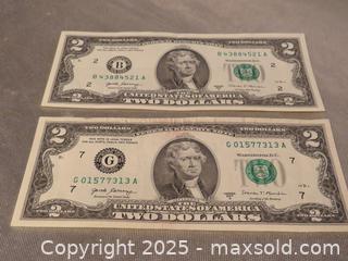 MaxSold Auction: **Authentic 2-2 Dollar Bill 2017 Series A Serial Numbers** - Colorado Springs (Colorado, USA) SELLER MANAGED Estate Sale Online Auction - Mcnichols Court (CONDO)                  