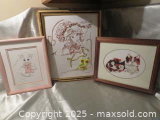 MaxSold Auction: **Beautiful Hand Embroidered Cat Pictures** - Colorado Springs (Colorado, USA) SELLER MANAGED Estate Sale Online Auction - Mcnichols Court (CONDO)                  