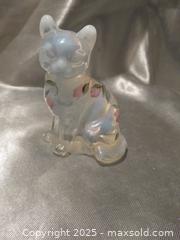 MaxSold Auction: **Fenton Art Glass Floral Sitting Cat** - Colorado Springs (Colorado, USA) SELLER MANAGED Estate Sale Online Auction - Mcnichols Court (CONDO)                  