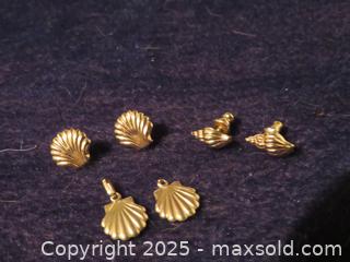 MaxSold Auction: **Gold By The Sea Pierced Earrings** - Colorado Springs (Colorado, USA) SELLER MANAGED Estate Sale Online Auction - Mcnichols Court (CONDO)                  