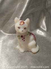 MaxSold Auction: **Signed Fenton Christmas Cat Figurine Signed** - Colorado Springs (Colorado, USA) SELLER MANAGED Estate Sale Online Auction - Mcnichols Court (CONDO)                  