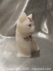 MaxSold Auction: **Signed Fenton Christmas Cat Figurine Signed** - Colorado Springs (Colorado, USA) SELLER MANAGED Estate Sale Online Auction - Mcnichols Court (CONDO)                  