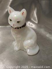 MaxSold Auction: **Signed Fenton Glass Cat Kitten Opalescent Iridescent Red Ruby Collar ** - Colorado Springs (Colorado, USA) SELLER MANAGED Estate Sale Online Auction - Mcnichols Court (CONDO)                  