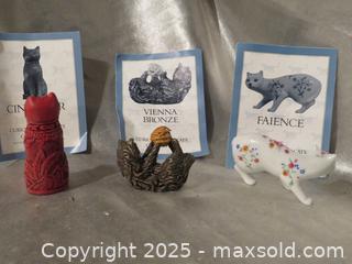 MaxSold Auction: **The Franklin Mint Curio Cabinet Cat Collection** - Colorado Springs (Colorado, USA) SELLER MANAGED Estate Sale Online Auction - Mcnichols Court (CONDO)                  