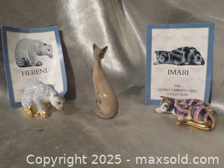 MaxSold Auction: **The Franklin Mint Curio Cabinet Cat Collection** - Colorado Springs (Colorado, USA) SELLER MANAGED Estate Sale Online Auction - Mcnichols Court (CONDO)                  