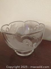 MaxSold Auction: **Vintage France 24% Lead Crystal Swan Bowl**  - Colorado Springs (Colorado, USA) SELLER MANAGED Estate Sale Online Auction - Mcnichols Court (CONDO)                  