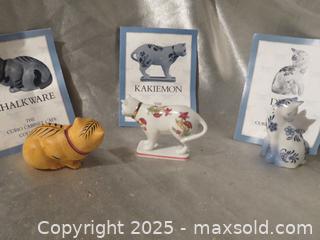 MaxSold Auction: **Vintage Franklin Mint Curio Cabinet Cat Collection** - Colorado Springs (Colorado, USA) SELLER MANAGED Estate Sale Online Auction - Mcnichols Court (CONDO)                  