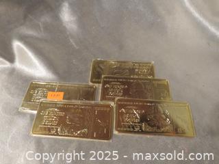MaxSold Auction: **Zimbabwe 100 Trillion Dollars 24K Pure Plated Bullion Gold Bar Ingot** - Colorado Springs (Colorado, USA) SELLER MANAGED Estate Sale Online Auction - Mcnichols Court (CONDO)                  