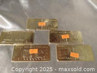 MaxSold Auction: **Zimbabwe 100 Trillion Dollars 24K Pure Plated Bullion Gold Bar Ingot** - Colorado Springs (Colorado, USA) SELLER MANAGED Estate Sale Online Auction - Mcnichols Court (CONDO)                  