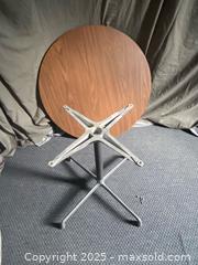 MaxSold Auction: Eames for Herman Miller Round Contract Table with Universal Aluminium Base - Hamilton (Ontario, Canada) SELLER MANAGED Downsizing Online Auction - Napier Street