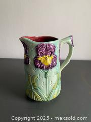 MaxSold Auction: French Art Nouveau Majolica Pitcher - Hamilton (Ontario, Canada) SELLER MANAGED Downsizing Online Auction - Napier Street