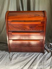 MaxSold Auction: Maurice Villency Set of Rosewood Roll Top Nightstands, Mid Century Modern - Hamilton (Ontario, Canada) SELLER MANAGED Downsizing Online Auction - Napier Street