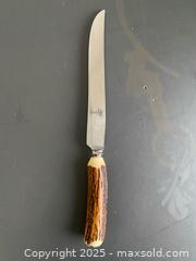MaxSold Auction: Vintage Sheffield Antler Handle Carving Cutting Utensil - Hamilton (Ontario, Canada) SELLER MANAGED Downsizing Online Auction - Napier Street