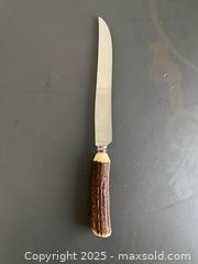 MaxSold Auction: Vintage Sheffield Antler Handle Carving Cutting Utensil - Hamilton (Ontario, Canada) SELLER MANAGED Downsizing Online Auction - Napier Street