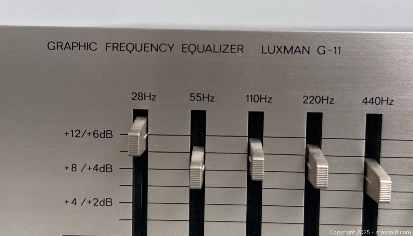 Luxman G-11 graphic frequency equalizer | Maxsold
