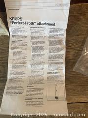 MaxSold Auction: Krupps Perfect Frother - Toronto (Ontario, Canada) SELLER MANAGED Downsizing Online Auction - Mount Pleasant Road