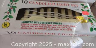 MaxSold Auction: (5) 10 light candolier light set - Plainville (Massachusetts, USA) SELLER MANAGED Downsizing Online Auction -  West Bacon Street