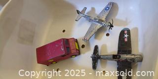 MaxSold Auction: Diecast Toy Vehicles Lot: 2 Airplanes &#38; 1 Van, USAAF Markings - Plainville (Massachusetts, USA) SELLER MANAGED Downsizing Online Auction -  West Bacon Street