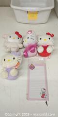 MaxSold Auction: Hello Kitty Ty/Sanrio Plush Lot + Sealed Magnetic Note Pad - Plainville (Massachusetts, USA) SELLER MANAGED Downsizing Online Auction -  West Bacon Street