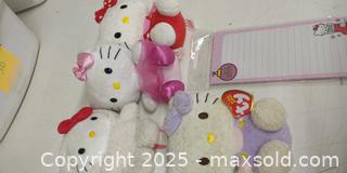 MaxSold Auction: Hello Kitty Ty/Sanrio Plush Lot + Sealed Magnetic Note Pad - Plainville (Massachusetts, USA) SELLER MANAGED Downsizing Online Auction -  West Bacon Street