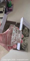 MaxSold Auction: Kig Group Clear Pressed Crystal Candle Holder Set — 4 Pieces - Plainville (Massachusetts, USA) SELLER MANAGED Downsizing Online Auction -  West Bacon Street