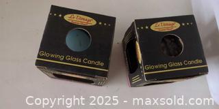 MaxSold Auction: Lot of 2 Le Vitrage forever glow candles - Plainville (Massachusetts, USA) SELLER MANAGED Downsizing Online Auction -  West Bacon Street