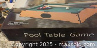 MaxSold Auction: Mini pool table game new in box - Plainville (Massachusetts, USA) SELLER MANAGED Downsizing Online Auction -  West Bacon Street