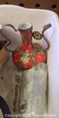 MaxSold Auction: Mixed Lot: Red Cloisonné-Style Ewer + Assorted Hardware - Plainville (Massachusetts, USA) SELLER MANAGED Downsizing Online Auction -  West Bacon Street