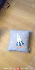 MaxSold Auction: Queenwest Trading Co. Square Embroidered Rocket Throw Pillow 12x12 - Plainville (Massachusetts, USA) SELLER MANAGED Downsizing Online Auction -  West Bacon Street