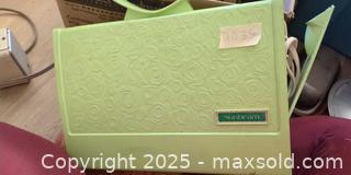 MaxSold Auction: Sunbeam Vintage Bonnet/Tabletop Portable Hair Dryer — Lime Green - Plainville (Massachusetts, USA) SELLER MANAGED Downsizing Online Auction -  West Bacon Street