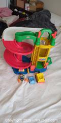 MaxSold Auction: Vintage 2006 Fisher Price Little People Chunky Parking Garage Car Ramp  - Plainville (Massachusetts, USA) SELLER MANAGED Downsizing Online Auction -  West Bacon Street