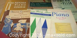 MaxSold Auction: Vintage Mid-20th Century Piano Method & Sheet Music Lot (approx. 6) - Plainville (Massachusetts, USA) SELLER MANAGED Downsizing Online Auction -  West Bacon Street
