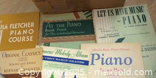 MaxSold Auction: Vintage Mid-20th Century Piano Method & Sheet Music Lot (approx. 6) - Plainville (Massachusetts, USA) SELLER MANAGED Downsizing Online Auction -  West Bacon Street