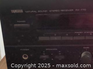MaxSold Auction: Yamaha natural sound stereo receiver AX-770 - Plainville (Massachusetts, USA) SELLER MANAGED Downsizing Online Auction -  West Bacon Street