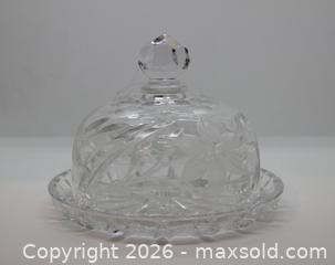 MaxSold Auction: Covered Crystal Butter Dish / Cheese Dish - Kawartha Lakes (Ontario, Canada) SELLER MANAGED Estate Sale Online Auction - Evergreen Street