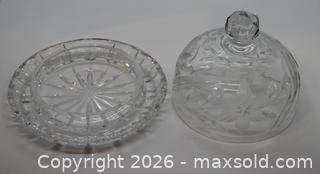 MaxSold Auction: Covered Crystal Butter Dish / Cheese Dish - Kawartha Lakes (Ontario, Canada) SELLER MANAGED Estate Sale Online Auction - Evergreen Street