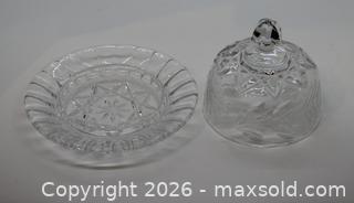 MaxSold Auction: Covered Crystal Butter Dish / Cheese Dish - Kawartha Lakes (Ontario, Canada) SELLER MANAGED Estate Sale Online Auction - Evergreen Street