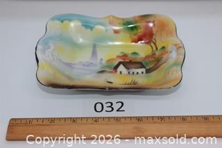 MaxSold Auction: Prov Saxe ES Germany Hand Painted dish - Cottage scene - Kawartha Lakes (Ontario, Canada) SELLER MANAGED Estate Sale Online Auction - Evergreen Street