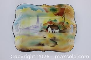 MaxSold Auction: Prov Saxe ES Germany Hand Painted dish - Cottage scene - Kawartha Lakes (Ontario, Canada) SELLER MANAGED Estate Sale Online Auction - Evergreen Street