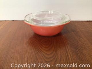MaxSold Auction: Pyrex Small Flamingo Pink Mini casserole with lid - Kawartha Lakes (Ontario, Canada) SELLER MANAGED Estate Sale Online Auction - Evergreen Street
