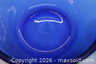 MaxSold Auction: Vintage Anchor Hocking Cobalt Glass Chip and Dip Bowls. Set of two - Kawartha Lakes (Ontario, Canada) SELLER MANAGED Estate Sale Online Auction - Evergreen Street