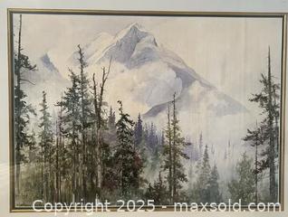 MaxSold Auction: Watercolour Artwork - Morning Mists - Markham (Ontario, Canada) SELLER MANAGED Estate Sale Online Auction - Weeping Willow Lane