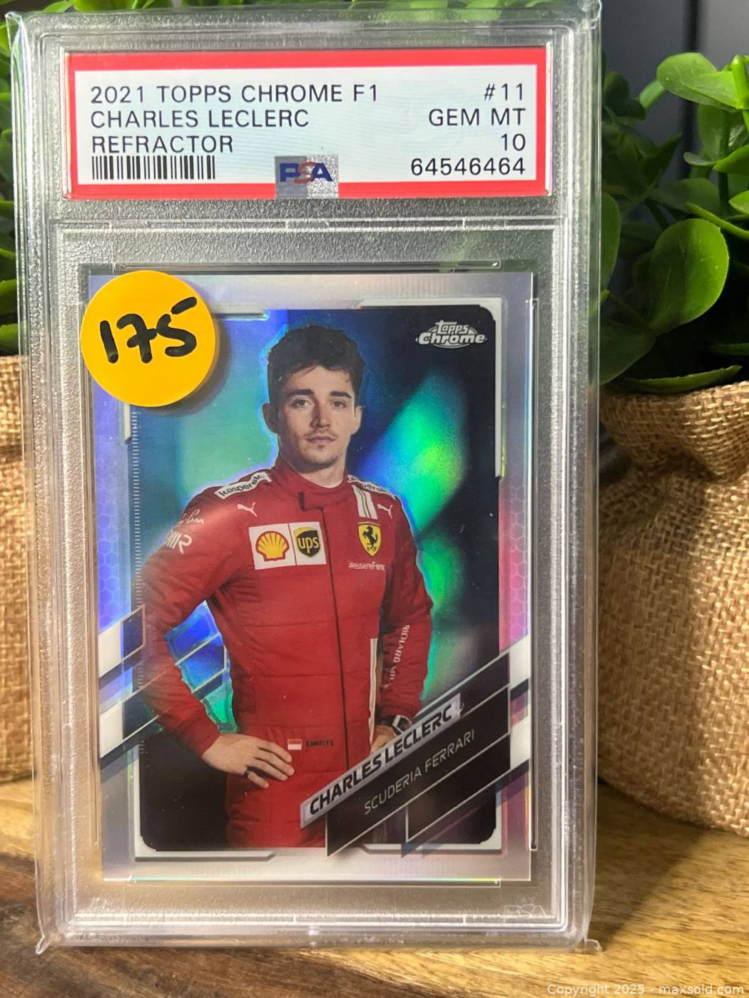 2021 Charles Leclerc Topps Chrome F1 Refractor PSA 10 | Maxsold