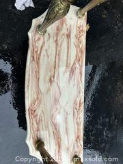 MaxSold Auction: Brass and marble 2 tier table - Toronto (Ontario, Canada) SELLER MANAGED Downsizing Online Auction - Woodland Park Road