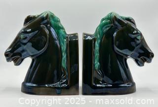 MaxSold Auction: Blue Mountain Pottery Horse Head Bookends - Lot of 2 - Toronto (Ontario, Canada) SELLER MANAGED Downsizing Online Auction - Logan Avenue
