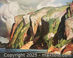 MaxSold Auction: &#34;Bon Echo, Lake Mazinaw&#34; by A.J. Casson (Group of Seven) - Limited Edition Giclee Print - 24 x 20 inches - Toronto (Ontario, Canada) SELLER MANAGED Downsizing Online Auction - Logan Avenue