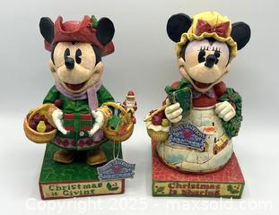 MaxSold Auction: Disney Traditions &#34;Spirit of Generosity&#34; and &#34;Heartwarming Holiday&#34; Figures by Jim Shore Designs (2005) - 9 inches tall - Toronto (Ontario, Canada) SELLER MANAGED Downsizing Online Auction - Logan Avenue