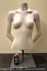 MaxSold Auction: Female Torso with Arms Mannequin & Stand - 30 inches tall - Toronto (Ontario, Canada) SELLER MANAGED Downsizing Online Auction - Logan Avenue